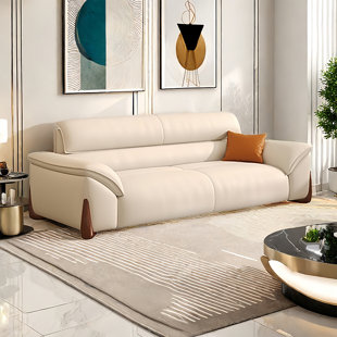 Italian light luxury modern straight sofa