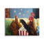 «Rooster Chicken Tossing Catching Popcorn Movie Night» par Lucia Heffernan-70680487-70680468
