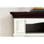 Console de 70 po avec foyer de style style contemporain, matériau, solution de rangement élégante, salon / chambre à coucher, conception de foyer sur pied cerise / blanc de 70 po, concept de tablette ouverte,