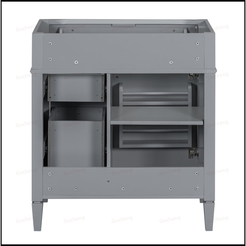 Meuble-lavabo de 30 po seulement, Gris