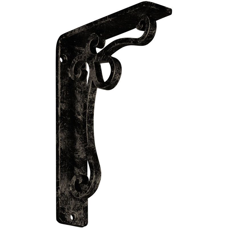 Support en fer forgé Orleans, Or pâle antique, H 8 po x l 1,5 po x P 5,5 po