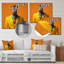Zèbre jaune et orange assorti - art mural animal zèbre en métal-163736224