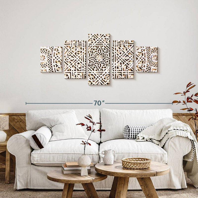 Intricate Moroccan Keomi, 24" H x 55" W
