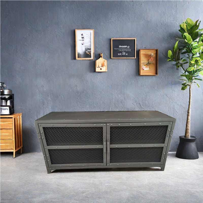 Kimimela Sideboard, Black, 21.65" H x 47.24" W x 15.74" D