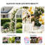 7Ft White Vinyl Garden Arbour With Fences-123159137