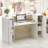 Camanche Rectangle Wood Reception Desk with Filing Cabinet