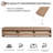 60''  Oak Wall Mounted Bathroom Cabinet