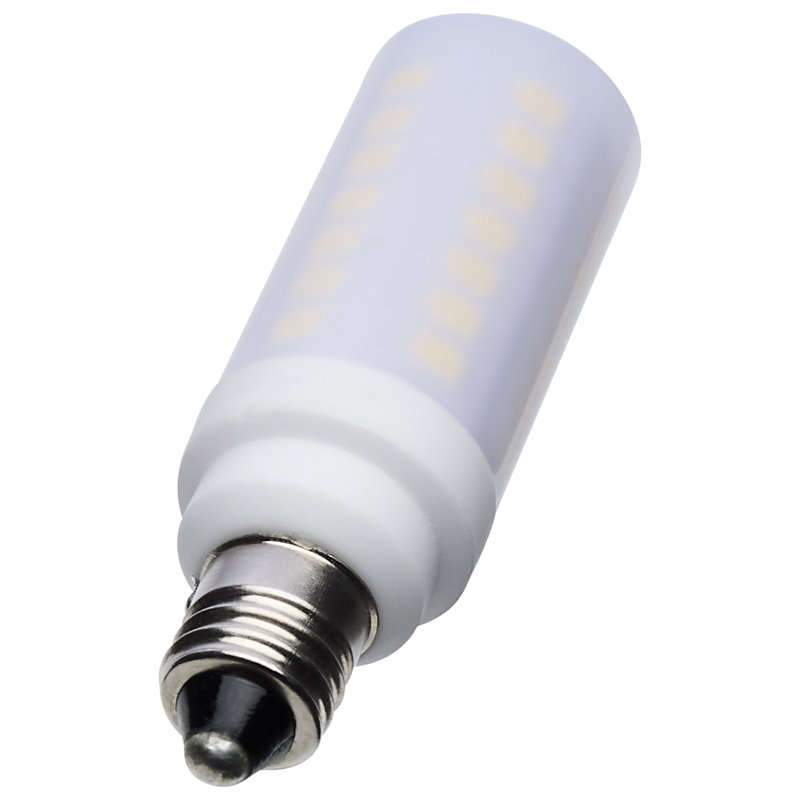 5 Watt T6 LED - Frost Finish - E11 Base - 120 Volt, 5000 Kelvins, 500 Lumens, White