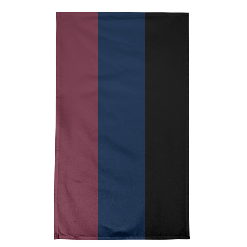 Serviette de thé à rayures pour équipe de football baltimore retour, Cotton Blend