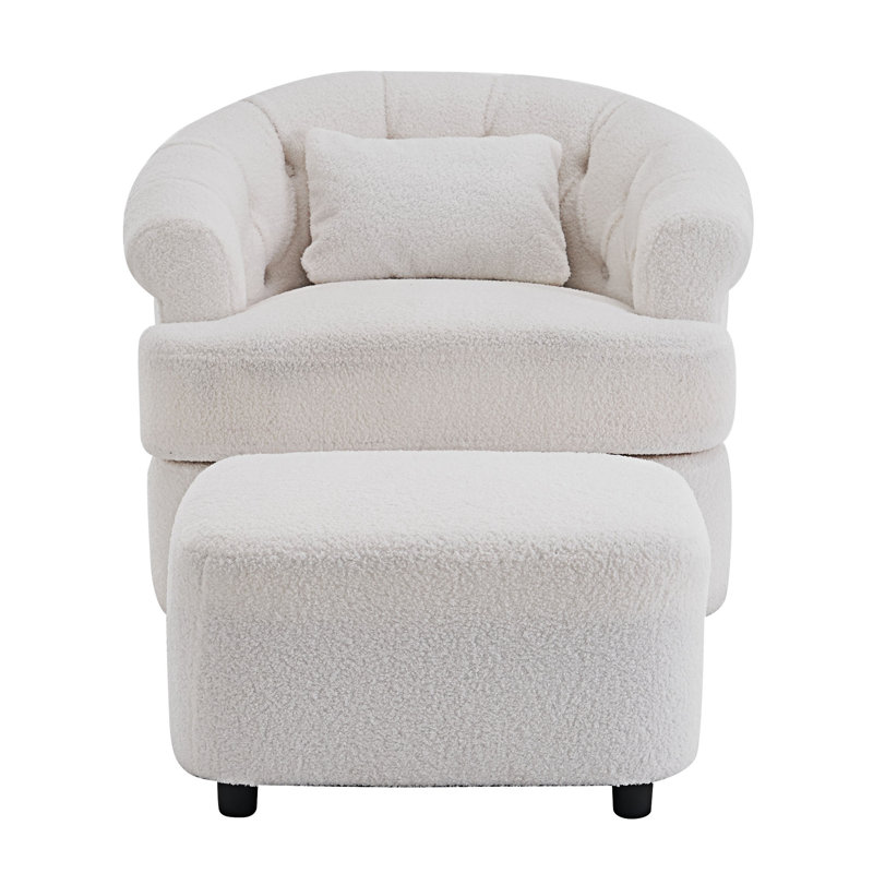 Canapé pivotant simple avec repose-pieds