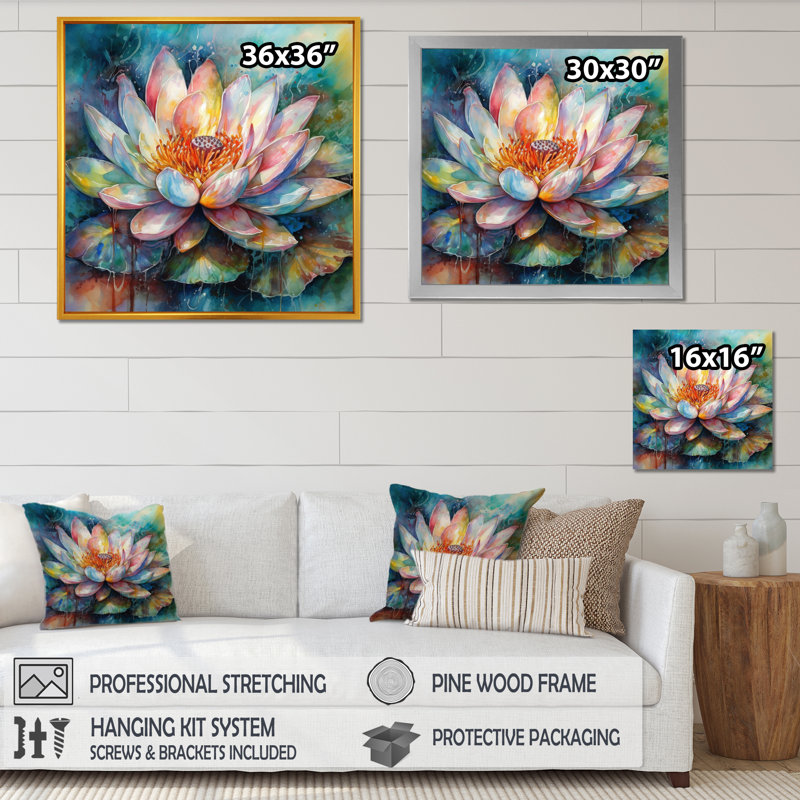 Impression sur toile, H 30 po x l 30 po x P 1 po, Toile tendue