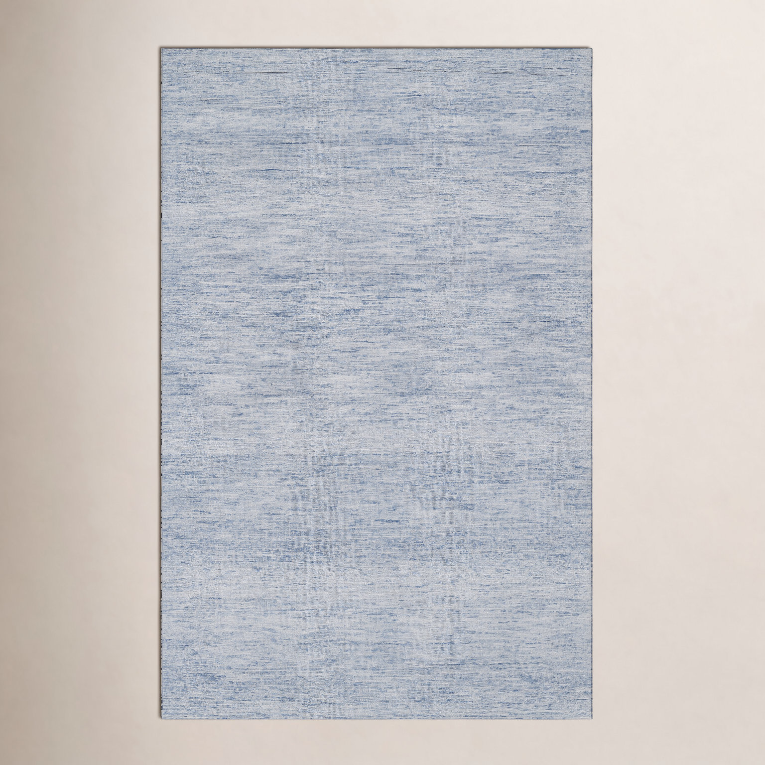 Criston Light Blue Sand Hand-Tufted Wool Rug, Rectangle 8' x 10'