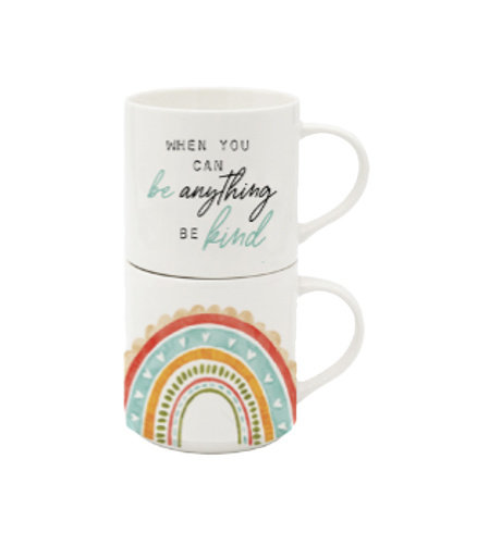 Rainbow Stacking Mug Set