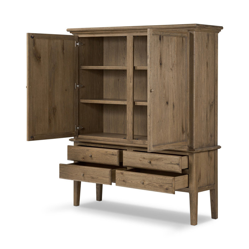 Alena 2 - Door Armoire, Worn Oak