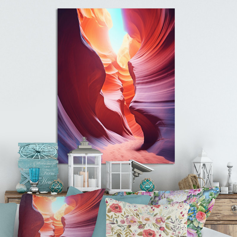 «Magical Lower Canyon, Desert», art mural en métal, H 32 po x l 24 po