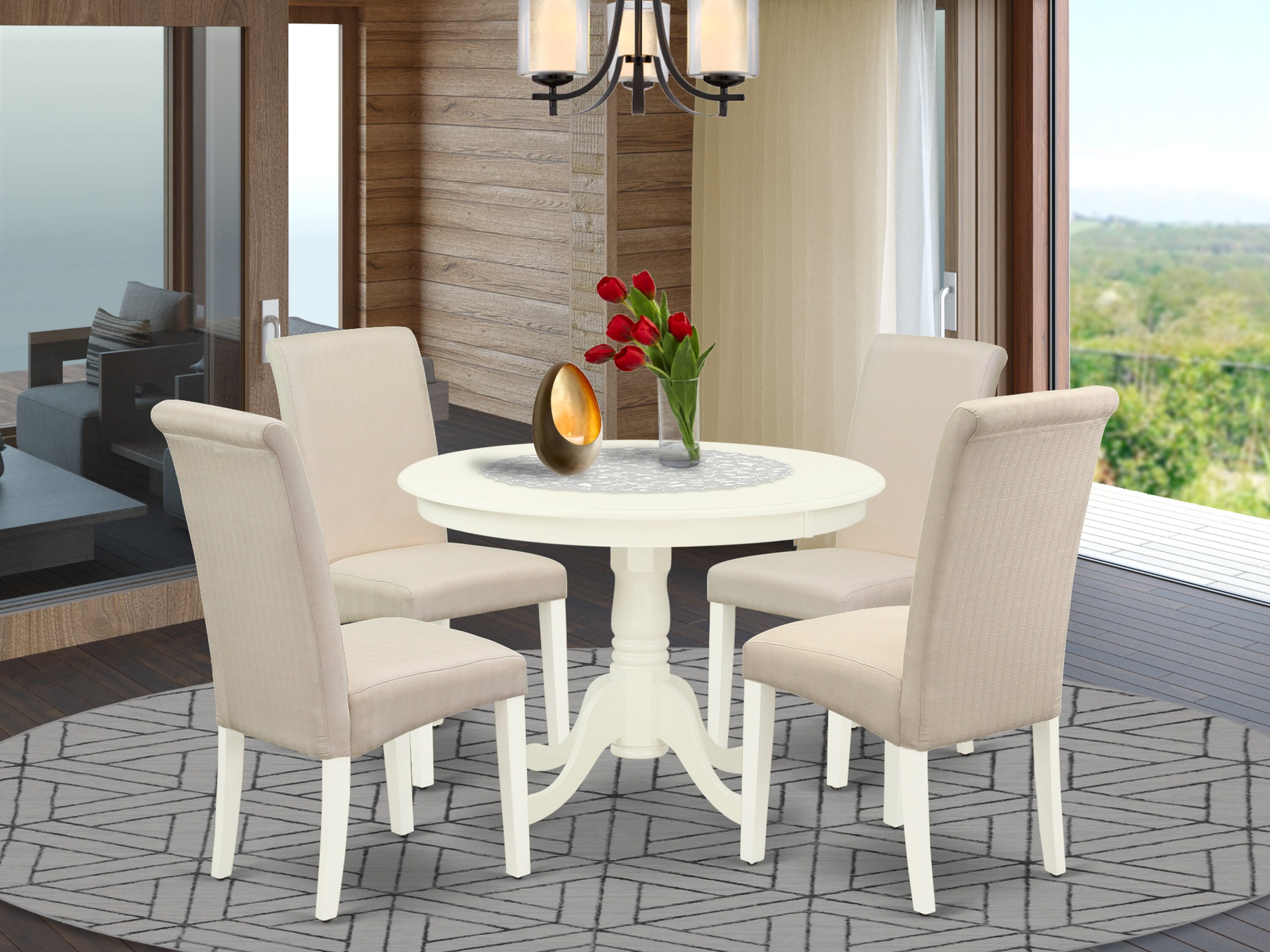 Adda 5 piece dining set by charlton outlet home