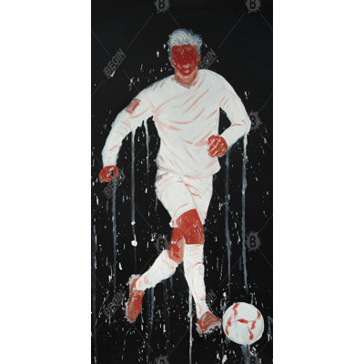 Soccer player - 15.75"x31.50" Desk mat