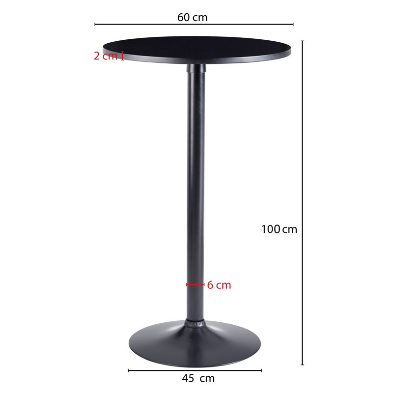 Max Round Metal Base Dining Table