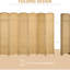 6 panneaux d'intimité pliables à 6 panneaux, sangle de séparation de 5,6 pi. Bois naturel, tissé à la main pour la chambre à coucher et le bureau, intimité