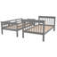 Lit superposé gris Twintwin pour dortoir. Contreplaqué et. Espace avec rangement. Option de lit sécuritaire, gris. Matériau du cadre. Maximisez l'espace dans la chambre à coucher. Trois tiroirs pratiques.
