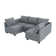 L-Shaped Modular Sectional Couch Reversible Modular Upholstered Sofa