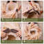 Harvest Day 24 Inch Autumn Harvest Cattail and Berry Artificial Wreath with Warm White LED Lights