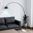 Dillander 75.6'' White Arched Floor Lamp-1652303848