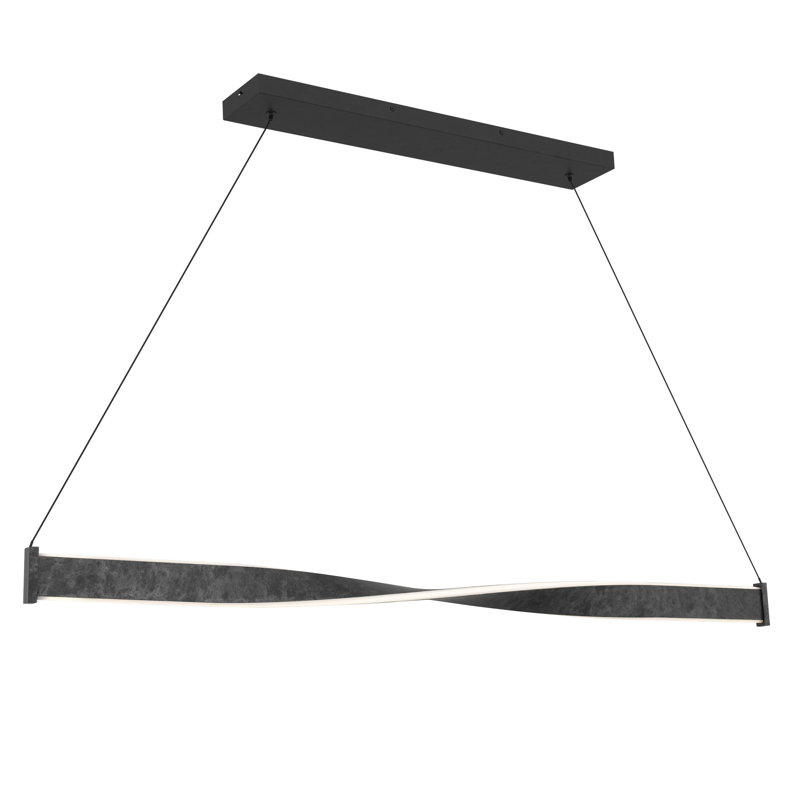 Porter Integrated LED Old Black Island Light with CCT Switch