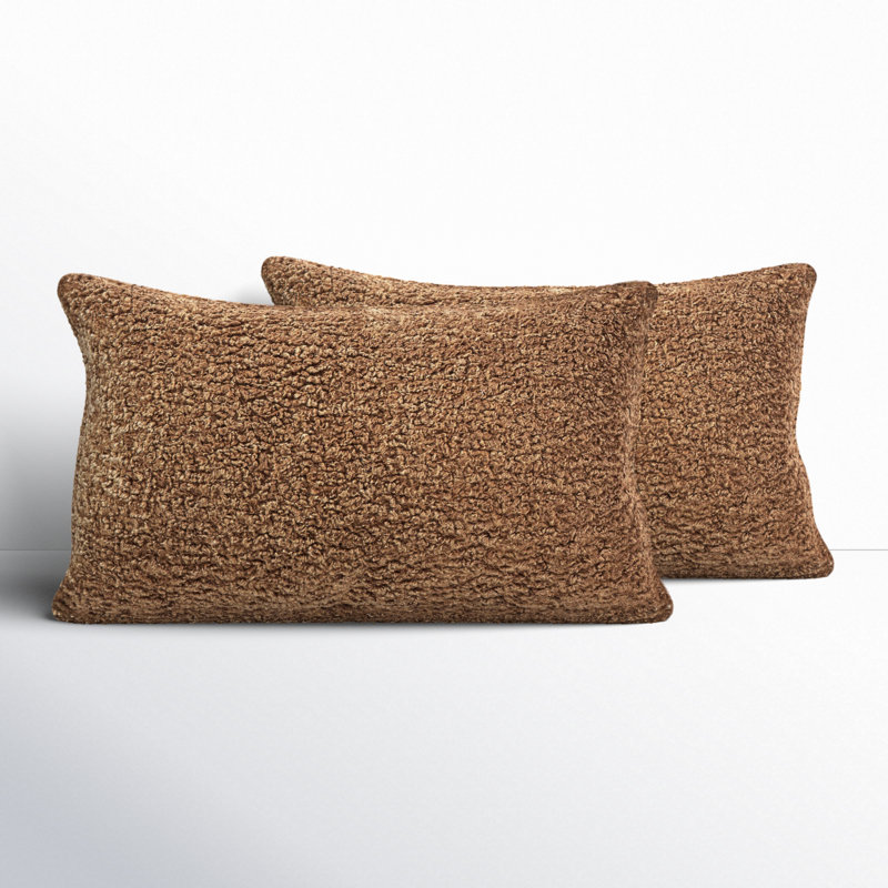 Coussin intérieur texturé Zavia (ensemble de 2), Taupe Zazzle, 13 po x 20 po