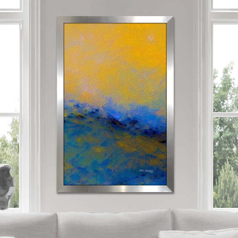 " With Thanksgiving, Psalm 100:4 (Vertical) " by Mark Lawrence Painting Print, Silver Framed, 27.5" H x 21.5" W x 0.75" D
