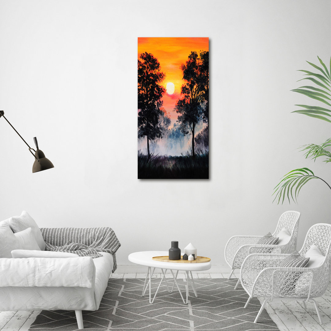 Sunset Forest - Wrapped Canvas Print