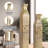 Amrith Tall Vases, Weathered Set of Rustic Floor Vases, 42" 35" Large Pots