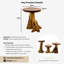 Burruss Solid Wood Tree Stump End Table