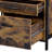Rustic Oak & Black Finish Nightstand