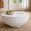 Table basse ronde à nervures MgO Drum - Table d'appoint Water Ripple
