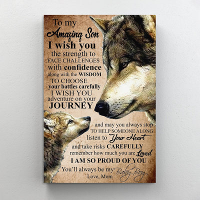 " To My Amazing Son Confidence "
