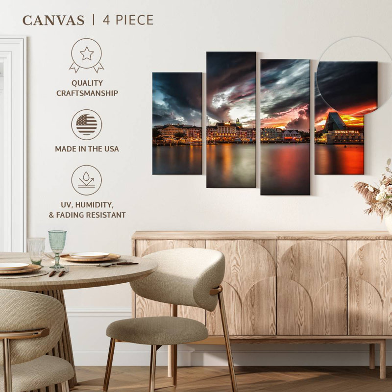 Nicci Sunset At Boardwalk, 27" H x 43" W
