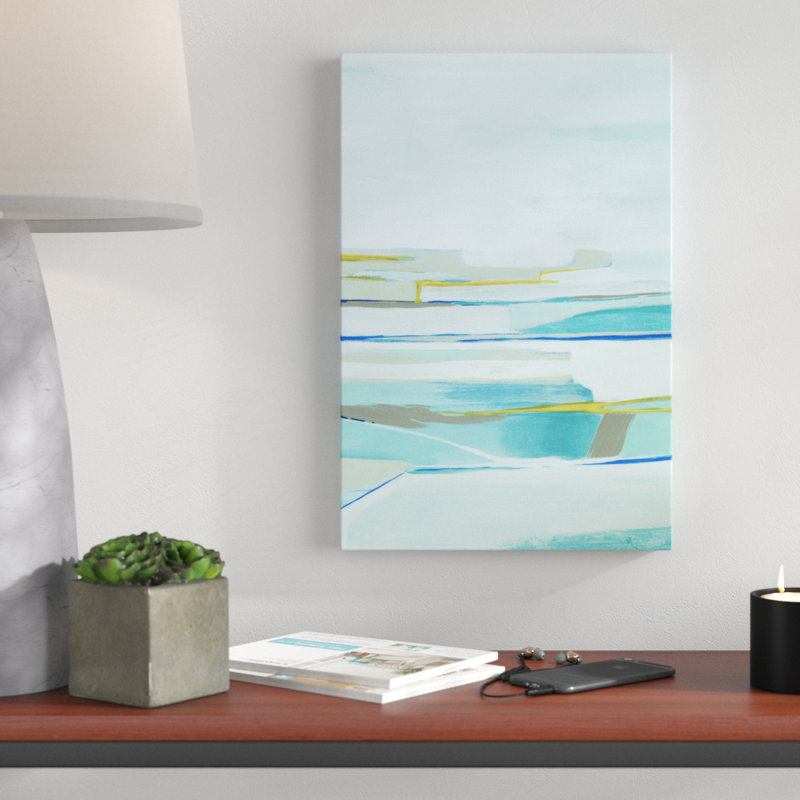 «Seafarers Layers I» par Grace Popp, reproduction d'art sur toile tendue, H 18 po x l 12 po