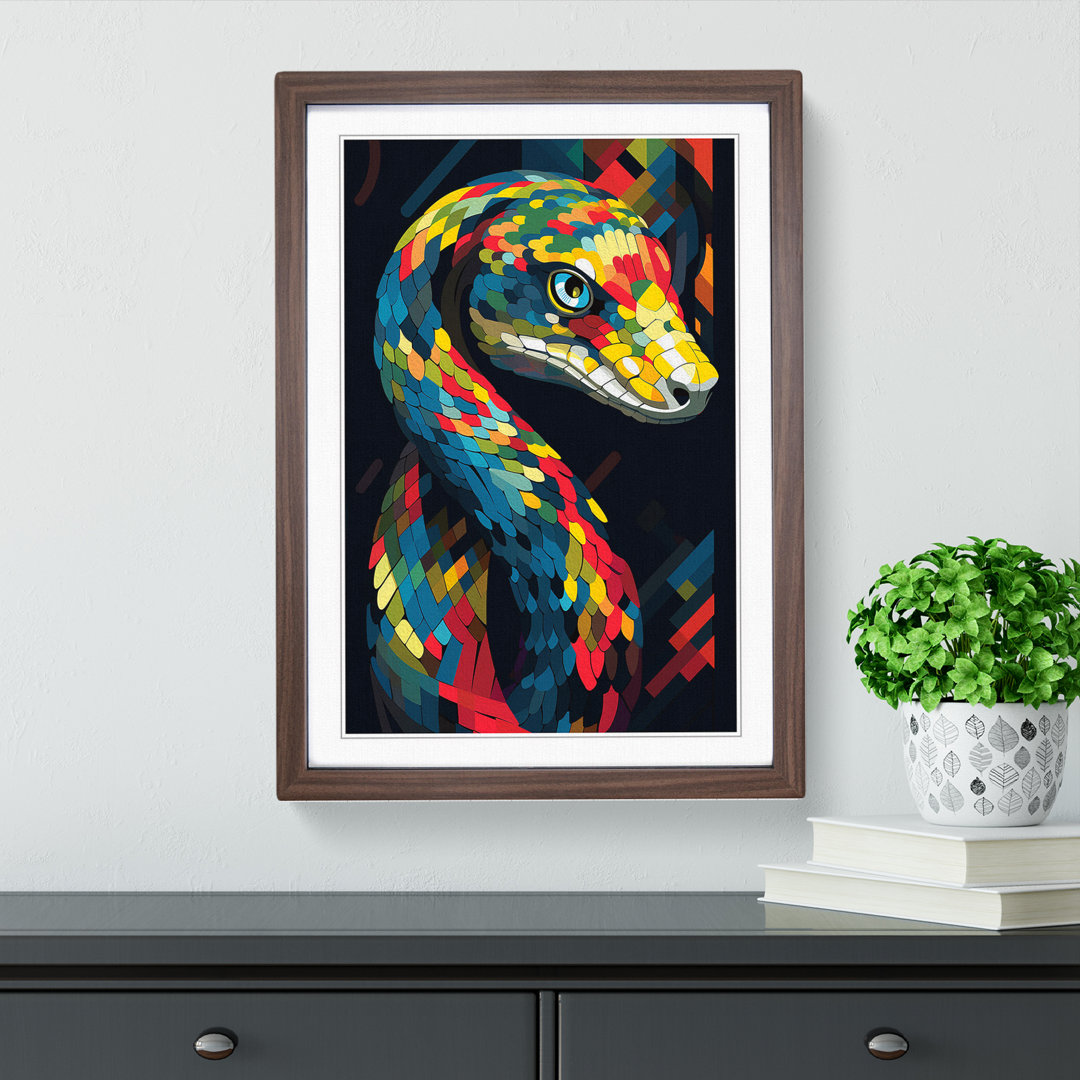 Python Constructivism - Framed Print