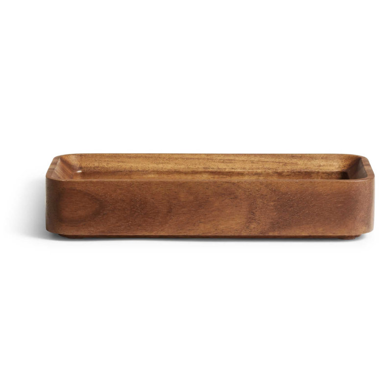 Square One Stacking Tray, Acacia