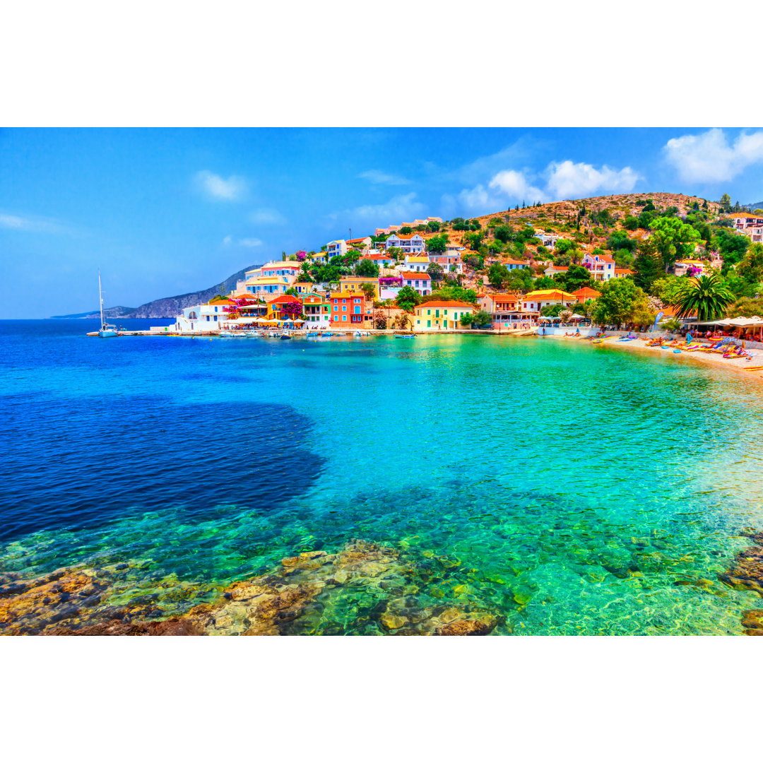 Assos Beach by Adisa - Wrapped Canvas Print