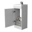 Meuble-lavabo blanc pour salle de bain - espace de rangement spacieux, fabrication durable à 1 porte