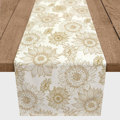 Arjon Rectangle Floral Polyester Table Runner