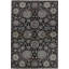 Hand-Knotted High-Quality Black and Black Area Rug