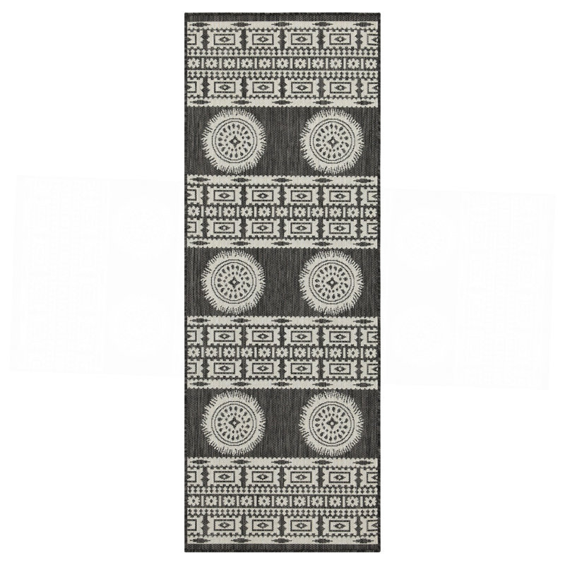 Anthracite Indoor/Outdoor Area Rug, Rectangle 5'3" x 7'3"