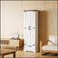 Armoire de rangement de salon moderne avec tablettes réglables et tiroir, parfaite pour les espaces organisés et élégants-134530987