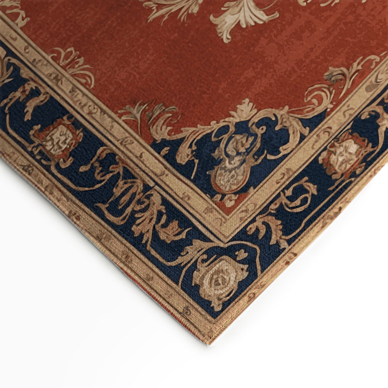 Tapis d'intérieur et d'extérieur brun français, Rectangulaire 3 pi x 5 pi