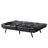 Jaykob 71 Inch Convertible Leather Futon Sofa Bed with Adjustbale Arms