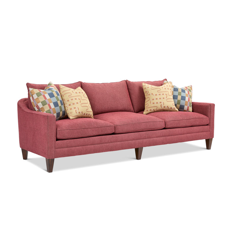 Canapé Helena, H 36 po x l 98 po x P 37 po, Polypropylène rouge / oléfine