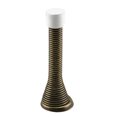 Prime-Line Door Stop, 4 in. Reach, Spring Steel, Heavy-Duty